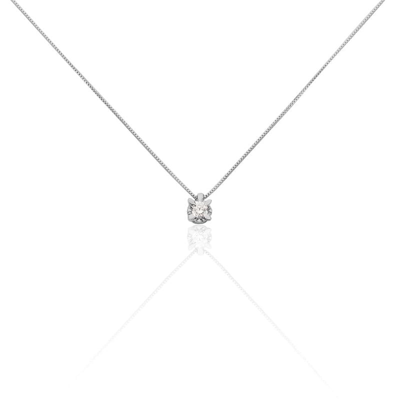 Collana Punto Luce Diamazing Oro Bianco Diamante - Collane Punto Luce Donna | Stroili