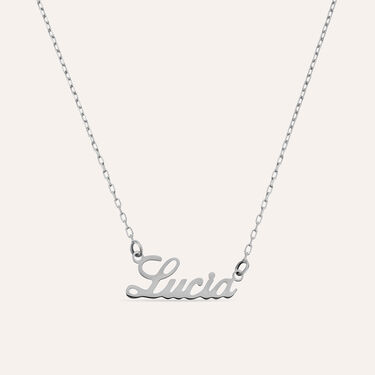 Collana Lucia Gold Names Oro Bianco