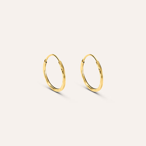 Orecchini A Cerchio Toujours Oro Bianco - Orecchini a Cerchio Donna | Stroili