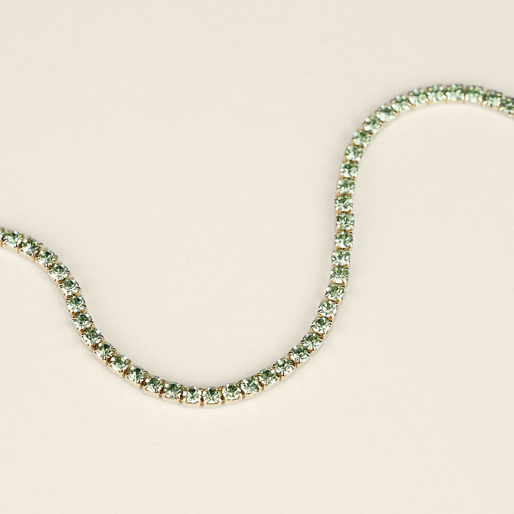 Bracciale Tennis Romantic Shine Metallo Dorato Cristallo