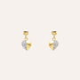 Orecchini Pendenti Crystal Gold Oro Giallo Cristallo