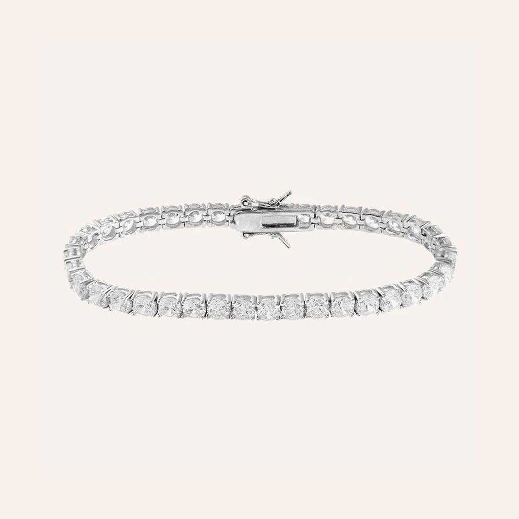 Bracciale Tennis Silver Elegance Argento Rodiato Cubic Zirconia