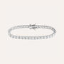 Bracciale Tennis Silver Elegance Argento Rodiato Cubic Zirconia