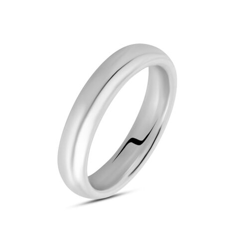 Fede Comoda 4 mm Oro Bianco - Anelli Unisex | Stroili