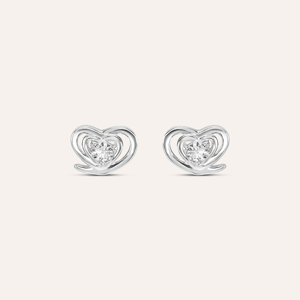 Orecchini Lobo Silver Elegance Argento Rodiato Cubic Zirconia - Orecchini a Lobo Donna | Stroili