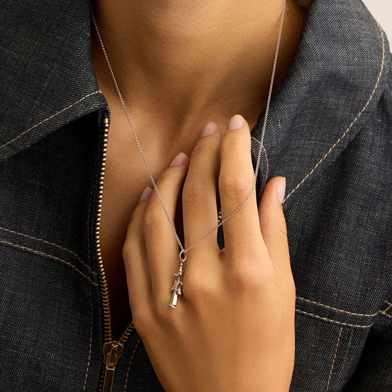 Pendente Saluti&Baci Pinocchio Love Beats Argento Rodiato - Ciondoli Donna | Stroili