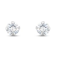 Orecchini Lobo Punto Luce Bon Ton Oro Bianco Cubic Zirconia