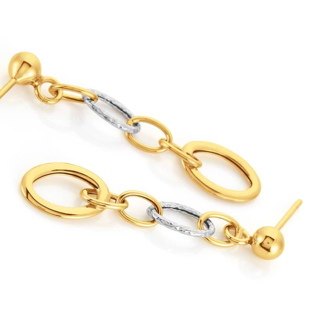 Orecchini Pendenti Beverly Oro Bicolore - Orecchini Pendenti Donna | Stroili