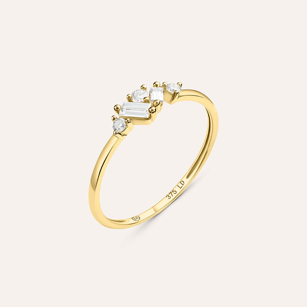 Anello Fantasia Diamade Glam Oro Giallo Diamante Lab-Grown