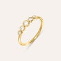 Anello Riviere Silver Glow Argento Dorato Cubic Zirconia