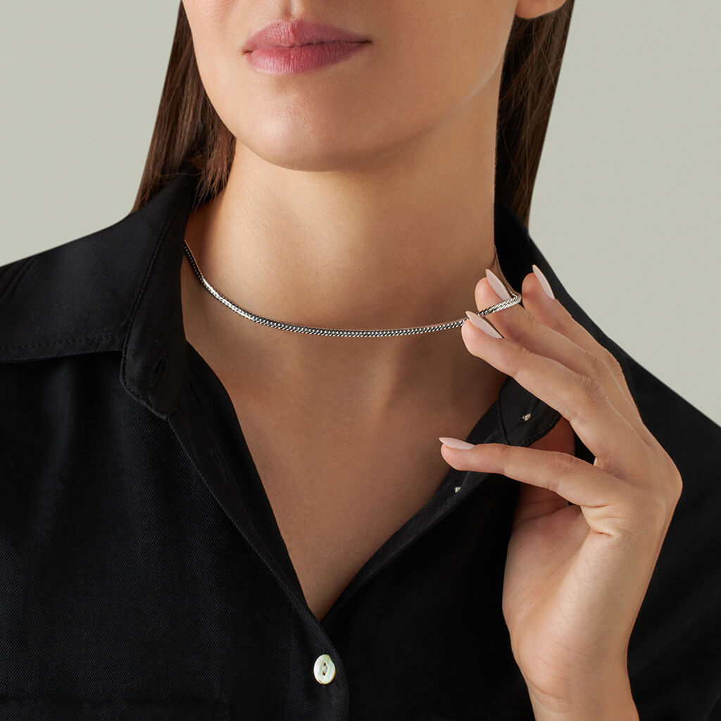 Catena Colette Oro Bianco - Collane Catena Donna | Stroili