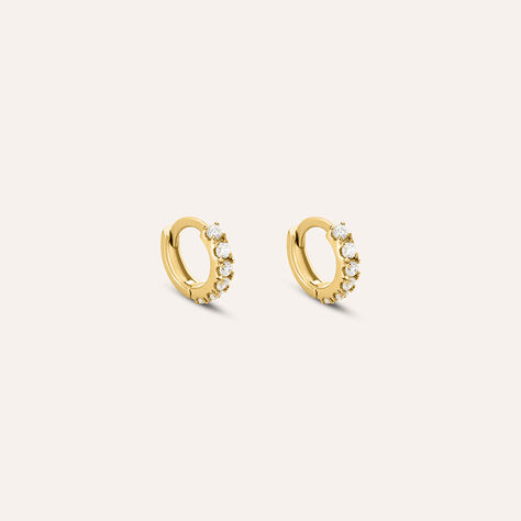 Orecchini A Cerchio Mon Petit Oro Giallo Cubic Zirconia - Orecchini a Cerchio Bambino | Stroili
