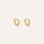 Orecchini A Cerchio Toujours Oro Giallo Cubic Zirconia