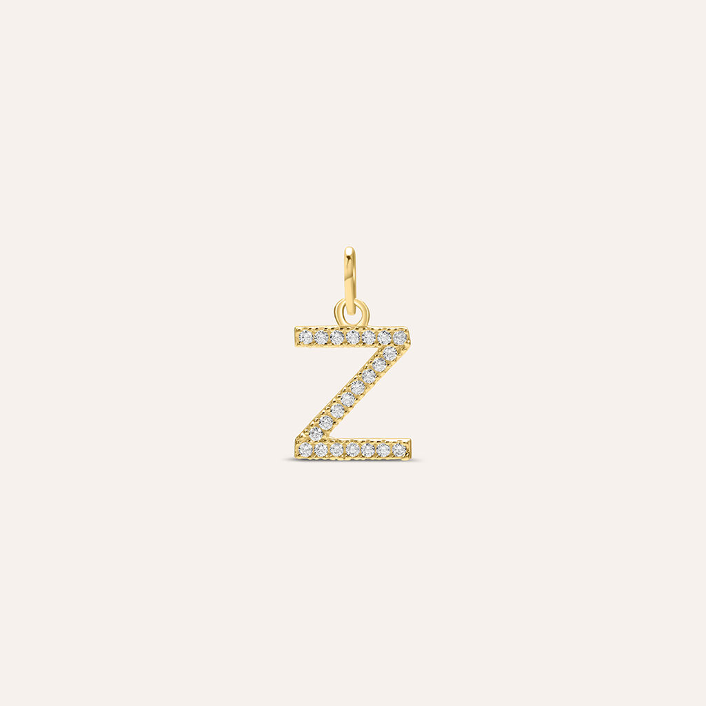 Pendente Po&egrave;me Oro Giallo Cubic Zirconia