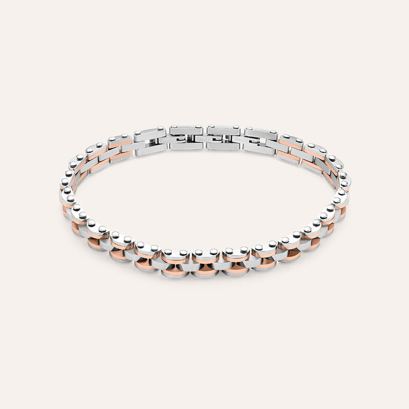 Bracciale Catena Man Code Acciaio Bicolore - Bracciali Uomo | Stroili