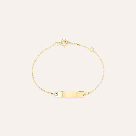 Bracciale Con Targhetta Religious Gold Oro Giallo - Bracciali Bambino | Stroili