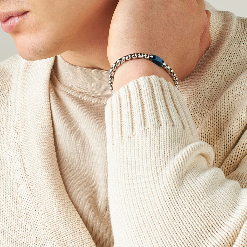 Bracciale Man Code Acciaio Bicolore - Bracciali Uomo | Stroili