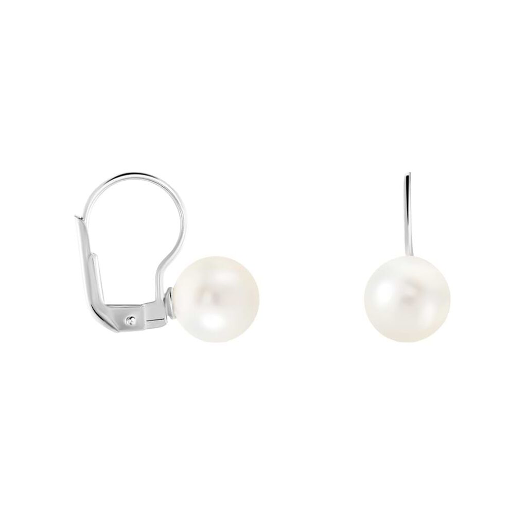 Orecchini Pendenti Silver Pearls Argento Rodiato Perla sintentica