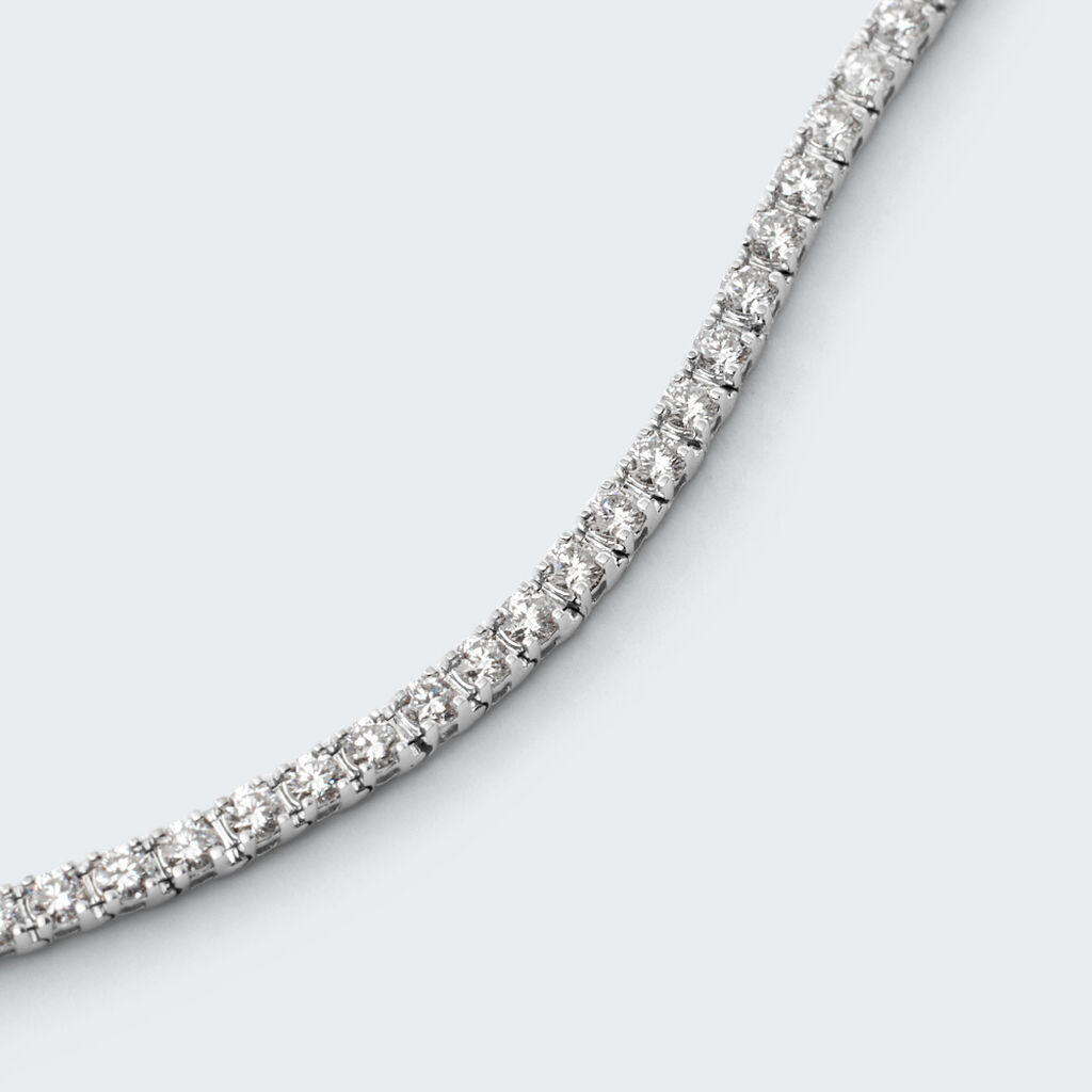Bracciale Tennis Diamade Oro Bianco Diamante Lab-Grown - Bracciali Tennis Donna | Stroili
