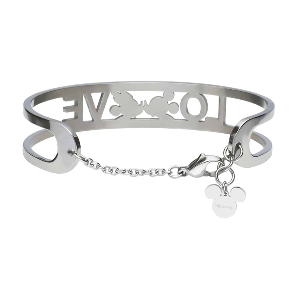 Bangle Lady Message Acciaio Disney e Cristalli