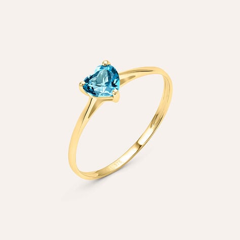 Anello Solitario Amélie Oro Giallo Topazio - Anelli con Pietre Donna | Stroili