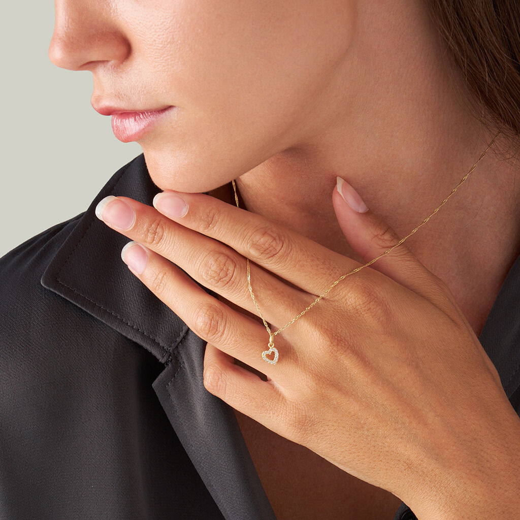 Pendente Poème Oro Giallo Cubic Zirconia - Ciondoli Donna | Stroili