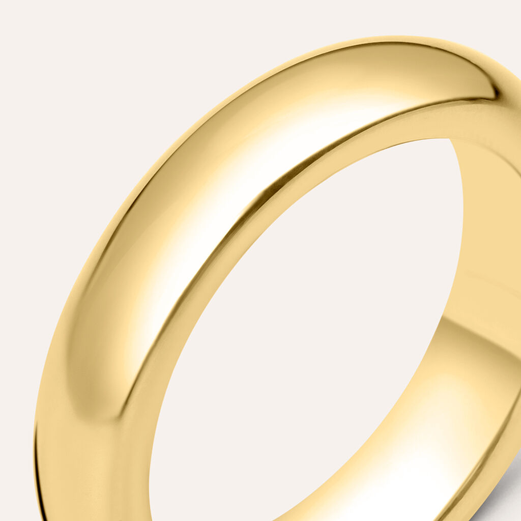 Fede Classica 5.1 mm Oro Giallo - Anelli con Incisione Unisex | Stroili