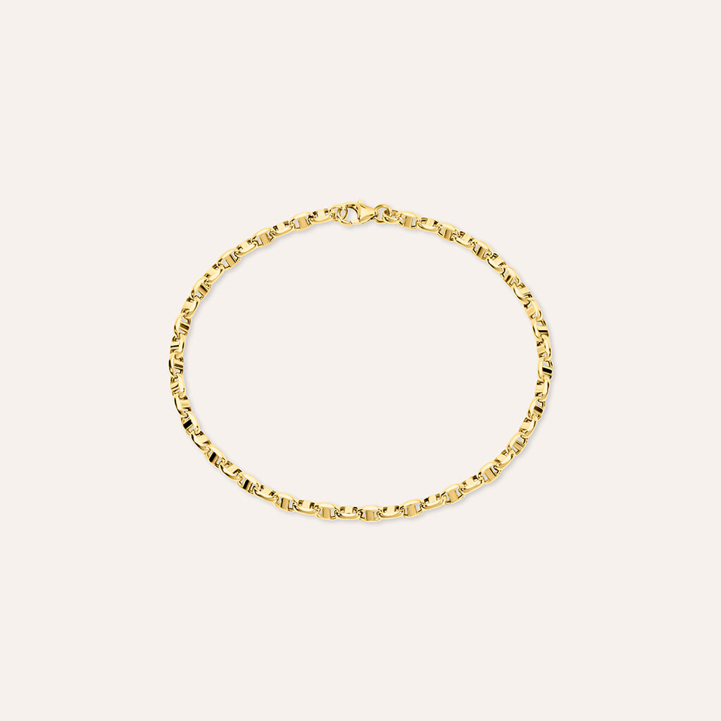 Bracciale Catena Oro Uomo Oro Giallo