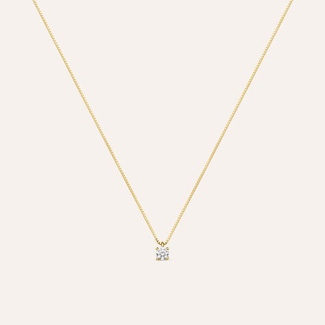 Collana Punto Luce Claire Oro Giallo Cubic Zirconia - Gioielli Donna | Stroili