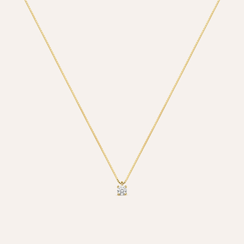 Collana Punto Luce Claire Oro Giallo Cubic Zirconia - Gioielli Donna | Stroili