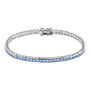 Bracciale Tennis Silver Rainbow Argento Rodiato Cubic Zirconia