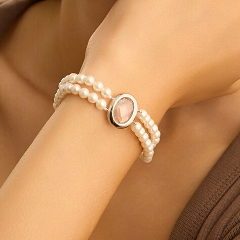 Bracciale Silver Pearls Argento Bianco Perla sintentica Cubic Zirconia - Bracciali Donna | Stroili