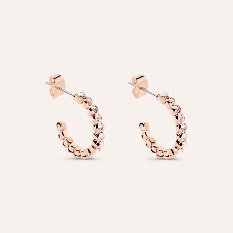Orecchini A Cerchio Romantic Shine Metallo Rosa Cristallo - Orecchini a Cerchio Donna | Stroili