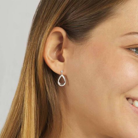 Orecchini Lobo Silver Shine Argento Rodiato Cubic Zirconia - Orecchini a Lobo Donna | Stroili