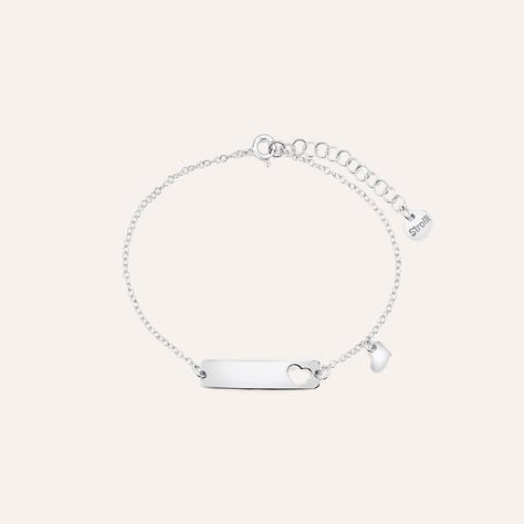 Bracciale Con Targhetta Silver Collection Argento Rodiato - Bracciali con Incisione Donna | Stroili