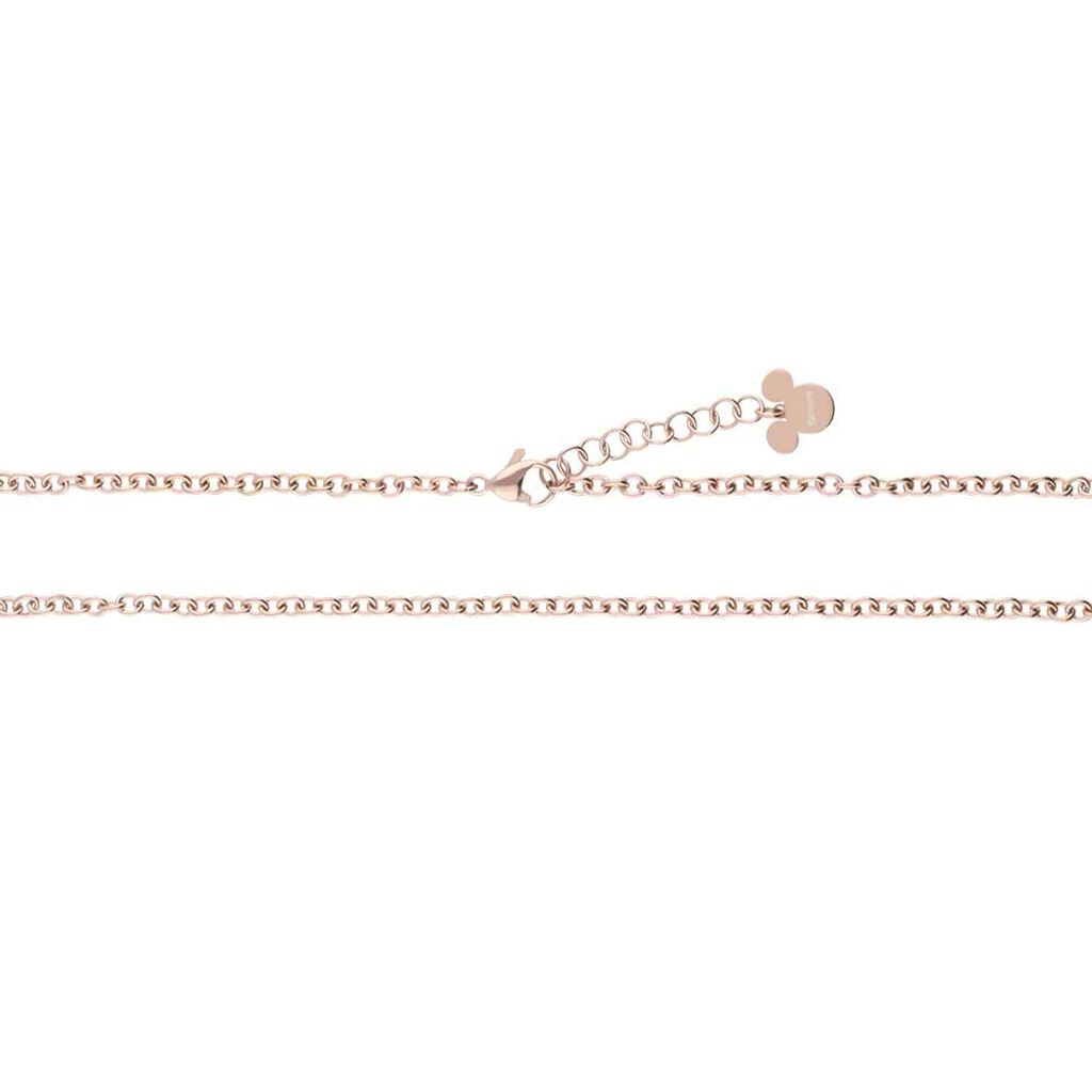 Collana in acciaio rosato con ciondolo Paperina e strass - Collane Donna | Stroili