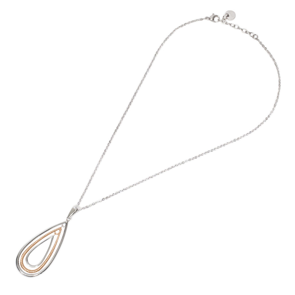 Collana Lady Code Acciaio Bicolore Bianco / Rosa - Collane Donna | Stroili