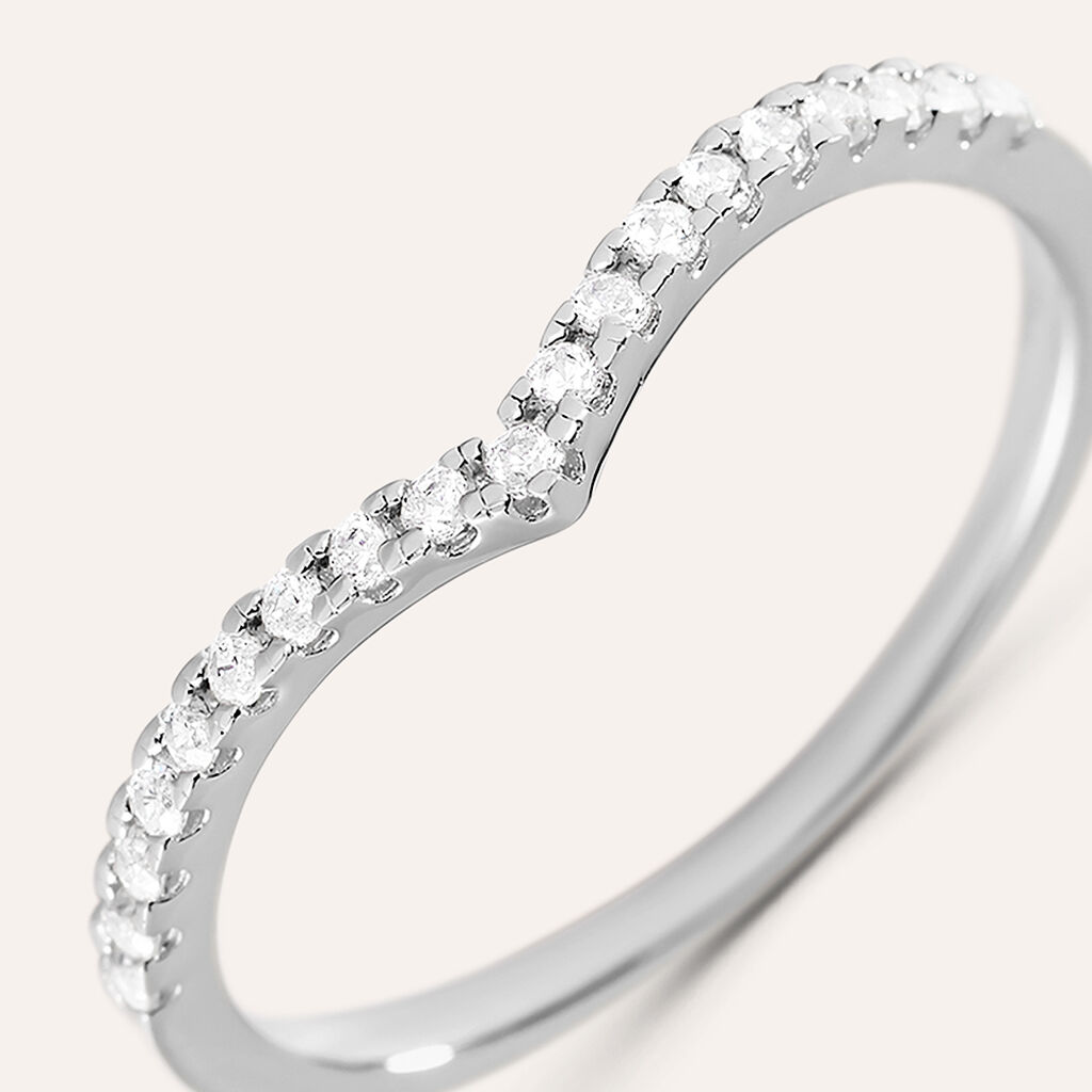 Anello Fantasia Silver Shine Argento Rodiato Cubic Zirconia