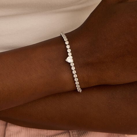 Bracciale Tennis Aura Acciaio Cristallo - Bracciali Tennis Donna | Stroili