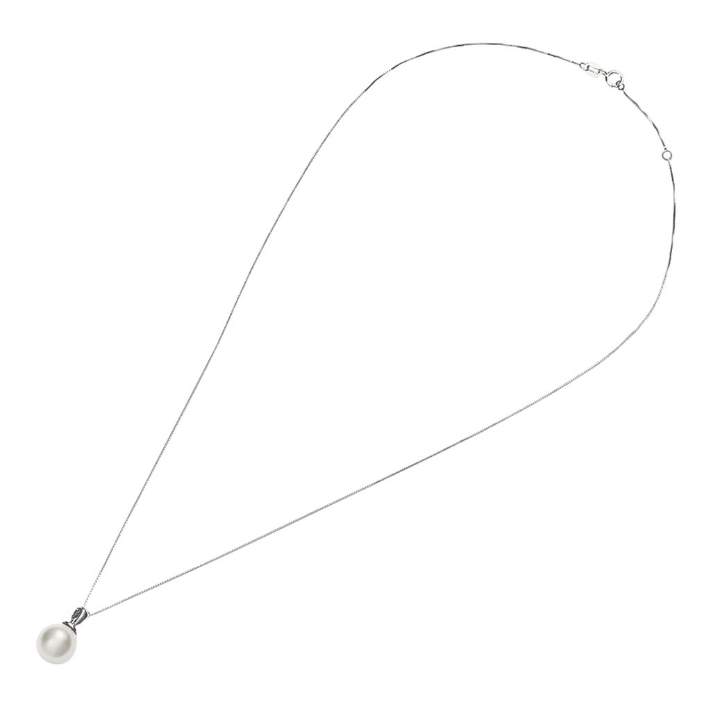 Collana Gabrielle Oro Bianco Perla Akoya - Collane Donna | Stroili
