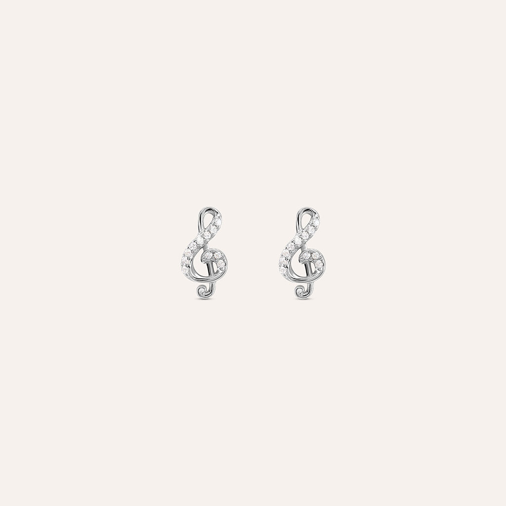 Orecchini Lobo Silver Moments Argento Rodiato Cubic Zirconia - Orecchini a Lobo Donna | Stroili