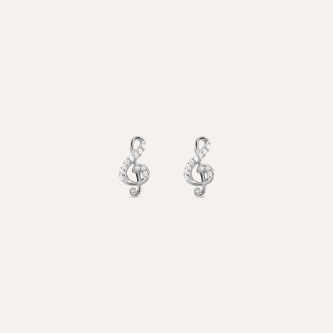 Orecchini Lobo Silver Moments Argento Rodiato Cubic Zirconia - Orecchini a Lobo Donna | Stroili