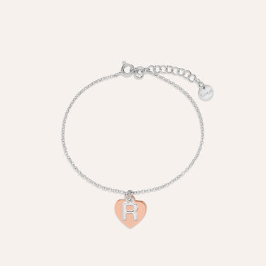 Bracciale Silver Collection Argento Bicolore Bianco / Rosa