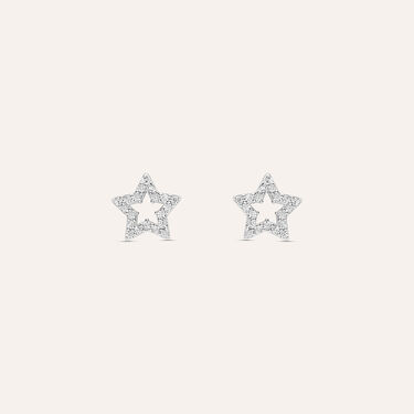 Orecchini Lobo Bon Ton Oro Bianco Cubic Zirconia