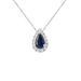 Collana Punto Luce Charlotte Oro Bianco Zaffiro Diamante - Collane Choker Donna | Stroili