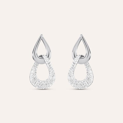 Orecchini Pendenti Aura Acciaio Cristallo - Orecchini Pendenti Donna | Stroili