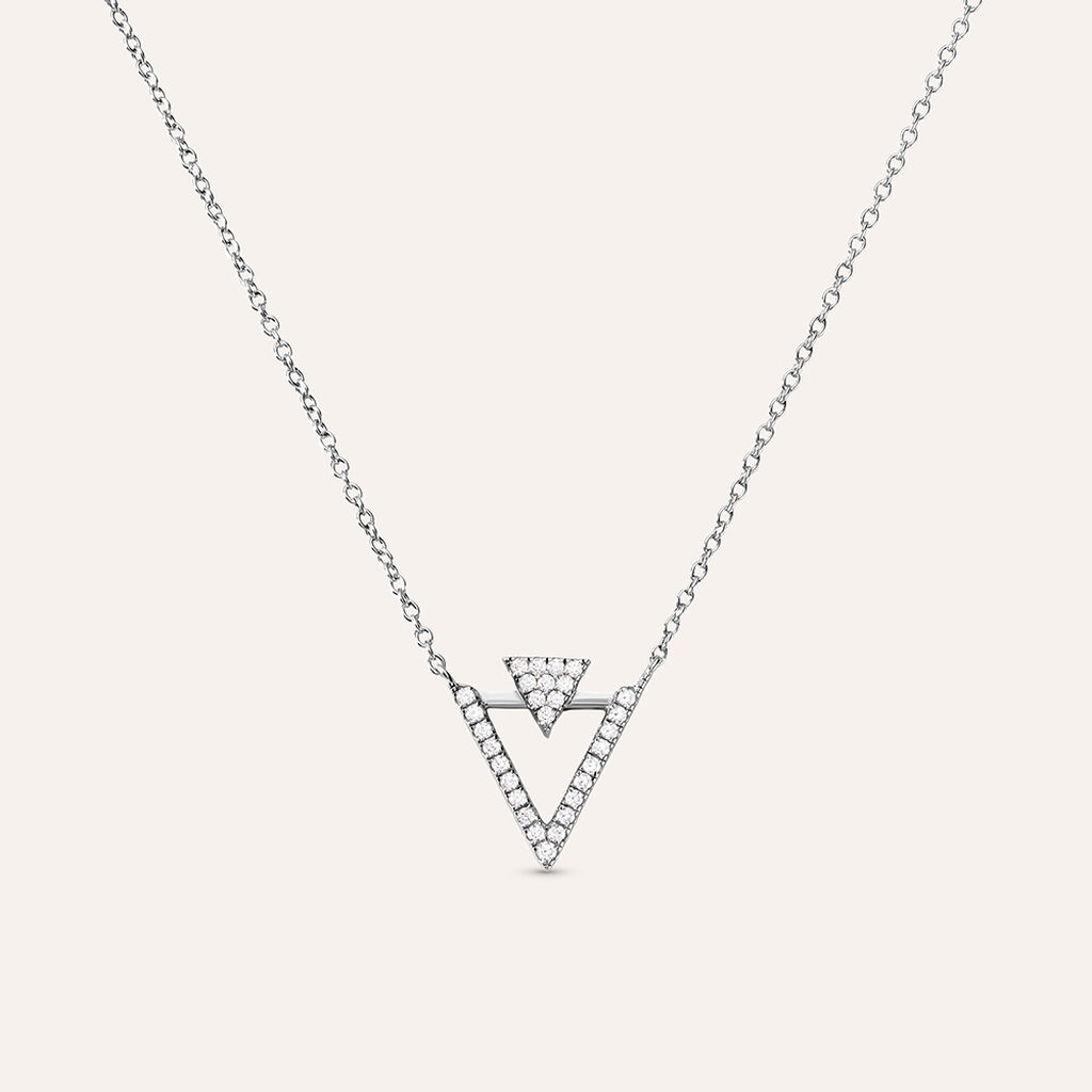 Collana Silver Shine Argento Rodiato Cubic Zirconia