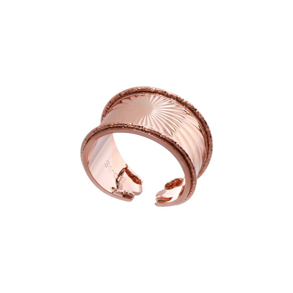 Anello raggi a fascia in bronzo rosato - Anelli Donna | Stroili