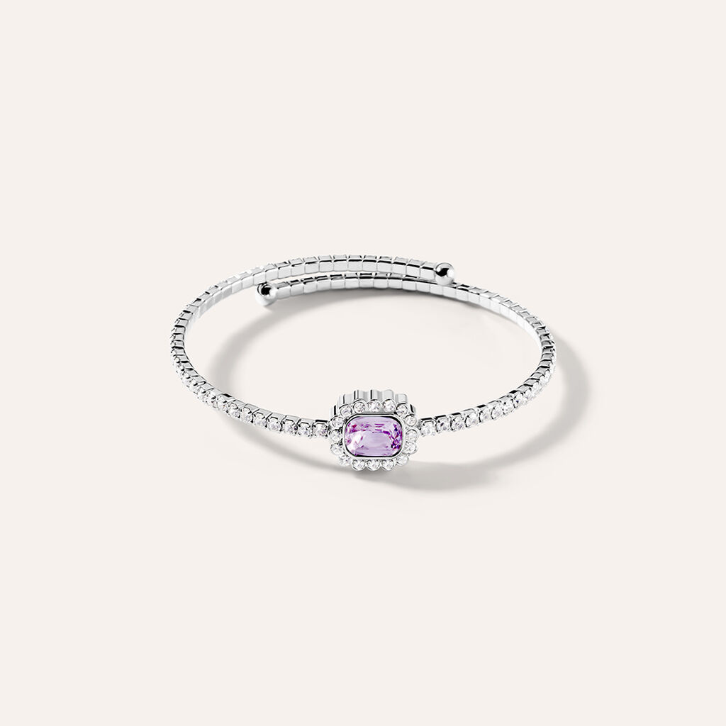 Bangle Romantic Shine Metallo Cristallo - Bracciali Rigidi Donna | Stroili