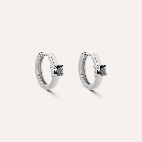 Orecchini A Cerchio Silver Elegance Argento Rodiato Cubic Zirconia - Orecchini a Cerchio Donna | Stroili
